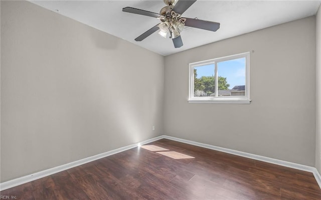 4704 Lonewillow Ln, Virginia Beach, VA 23455 - unfurnished room featuring wood finished floors, baseboards, and a ceiling fan