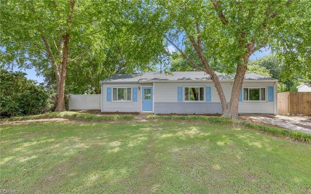 4704 Lonewillow Ln, Virginia Beach, VA 23455 - view of ranch-style home