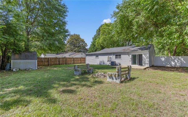 4704 Lonewillow Ln, Virginia Beach, VA 23455 - rear view of property featuring central AC