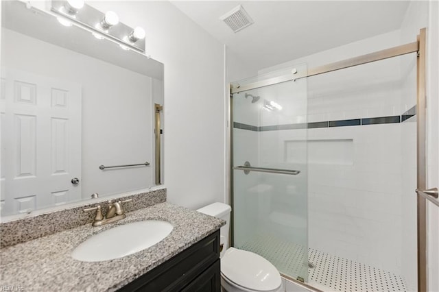 1713 Silver Springs Ct, Virginia Beach, VA 23456 - full bath featuring toilet, a stall shower, and vanity
