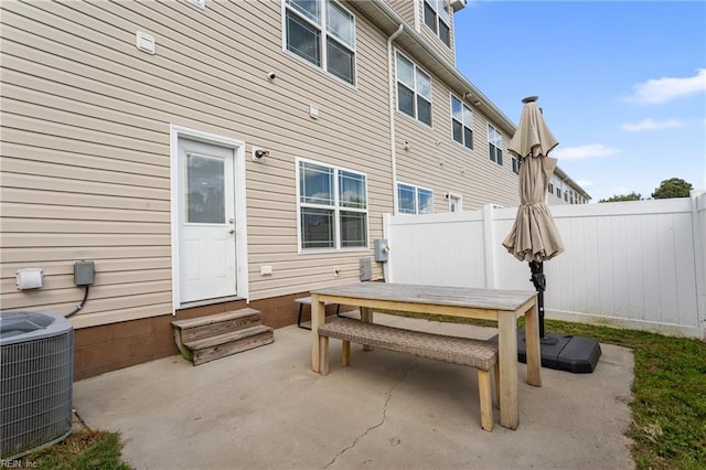 23 Mallory Way, Hampton, VA 23664 - view of patio / terrace featuring entry steps and central AC unit