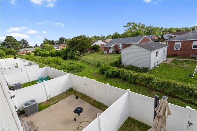 23 Mallory Way, Hampton, VA 23664 - view of yard with a patio, central air condition unit, and a residential view