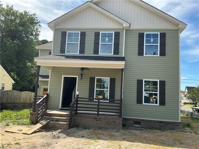 341 Blair Ave, Newport News, VA 23607 - view of front facade with covered porch and a shingled roof