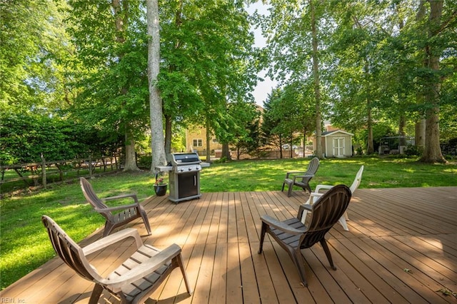 1020 Baydon Ln, Chesapeake, VA 23322 - wooden deck featuring grilling area