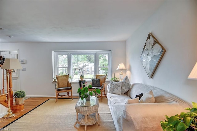 1052 Sunnyside Dr, Virginia Beach, VA 23464 - living room with wood finished floors and baseboards