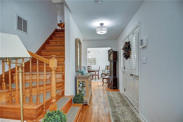 1052 Sunnyside Dr, Virginia Beach, VA 23464 - foyer featuring stairway and wood finished floors