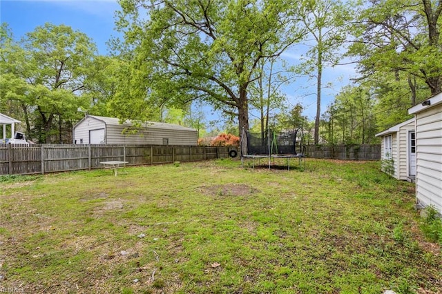 203 Old Seaford Rd, Seaford, VA 23696 - view of yard featuring a trampoline