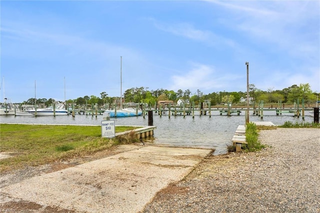 203 Old Seaford Rd, Seaford, VA 23696 - dock featuring a boat ramp and a water view