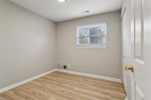 500 Mango Dr, Virginia Beach, VA 23452 - laundry area with light wood finished floors and baseboards