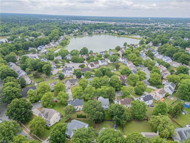 6329 Pelican Cres S, Suffolk, VA 23435 - aerial perspective of suburban area with a large body of water
