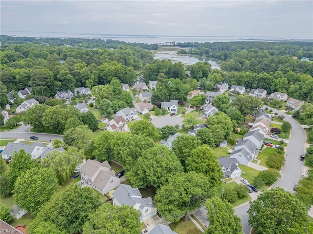 6329 Pelican Cres S, Suffolk, VA 23435 - aerial perspective of suburban area featuring a large body of water