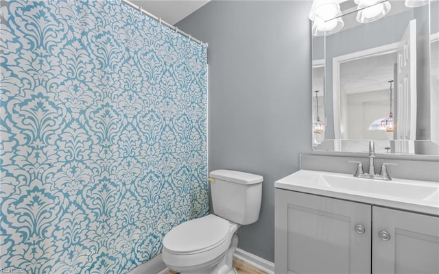 6329 Pelican Cres S, Suffolk, VA 23435 - full bath with toilet, vanity, and a chandelier