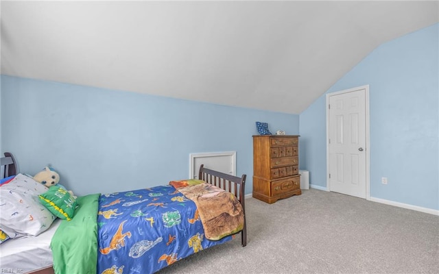 6329 Pelican Cres S, Suffolk, VA 23435 - carpeted bedroom featuring lofted ceiling and baseboards