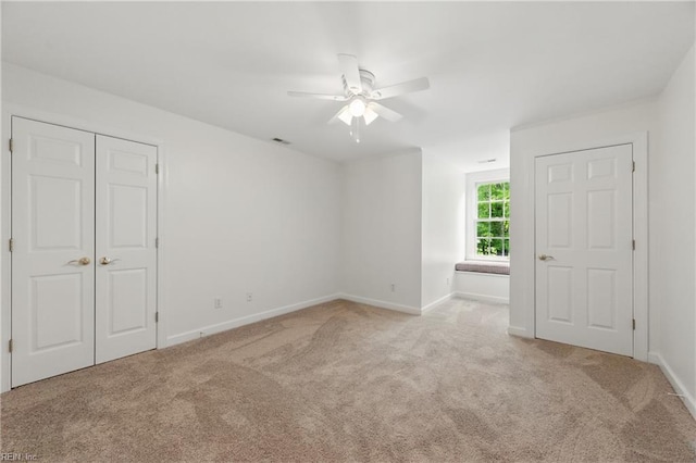 133 Mid Ocean, Williamsburg, VA 23188 - unfurnished bedroom featuring carpet floors, baseboards, and a ceiling fan