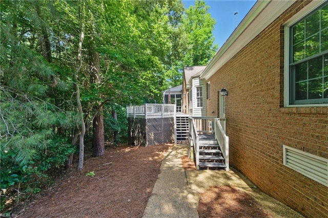 133 Mid Ocean, Williamsburg, VA 23188 - view of yard featuring a deck