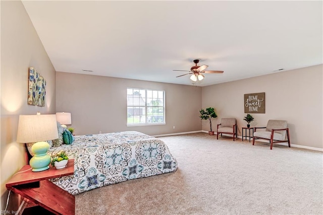 6100 Amberly Cir, Suffolk, VA 23435 - carpeted bedroom with baseboards and ceiling fan