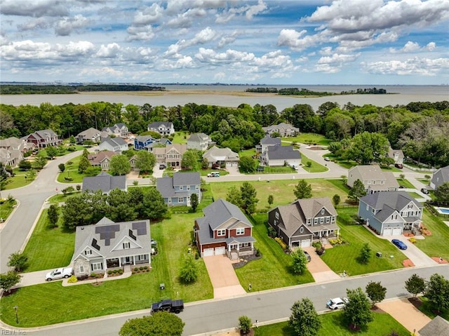 88 Alexandria Way, Carrollton, VA 23314 - aerial perspective of suburban area featuring a nearby body of water