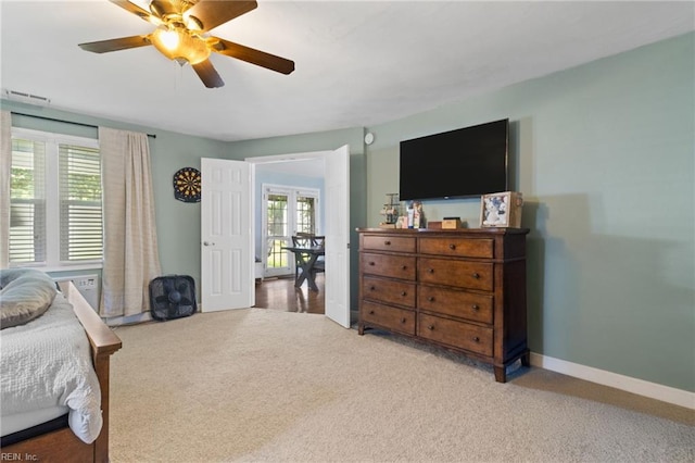 441 Cummings Rd, Virginia Beach, VA 23452 - bedroom featuring carpet flooring, baseboards, and a ceiling fan
