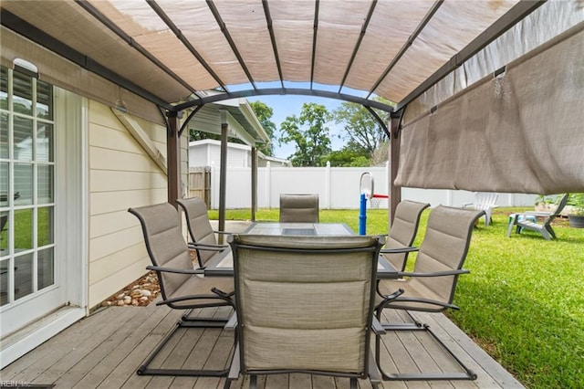 441 Cummings Rd, Virginia Beach, VA 23452 - wooden deck with outdoor dining space