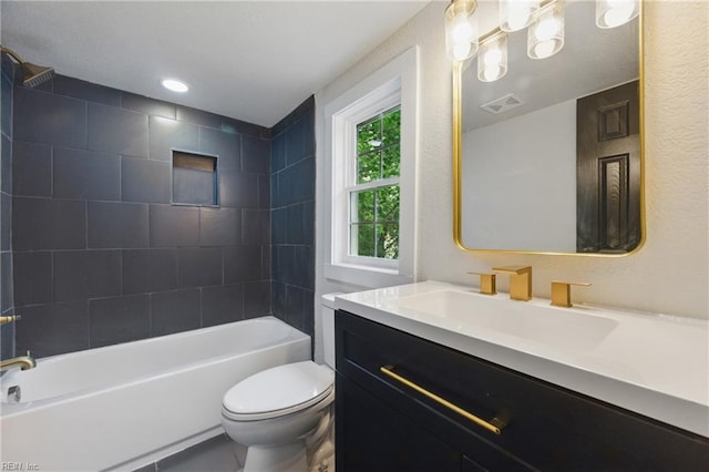 8457 Radnor Rd, Norfolk, VA 23503 - full bath with toilet, vanity, and  shower combination