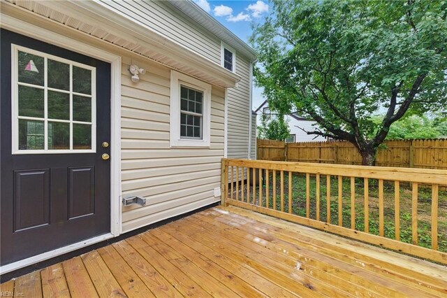 8457 Radnor Rd, Norfolk, VA 23503 - view of wooden deck