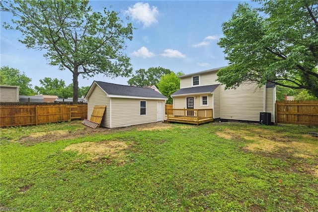 8457 Radnor Rd, Norfolk, VA 23503 - rear view of property with a deck
