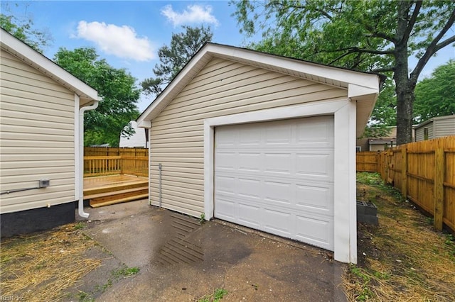8457 Radnor Rd, Norfolk, VA 23503 - detached garage featuring driveway
