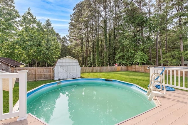 940 Blackwater Rd, Chesapeake, VA 23322 - view of pool with a wooden deck and view of scattered trees