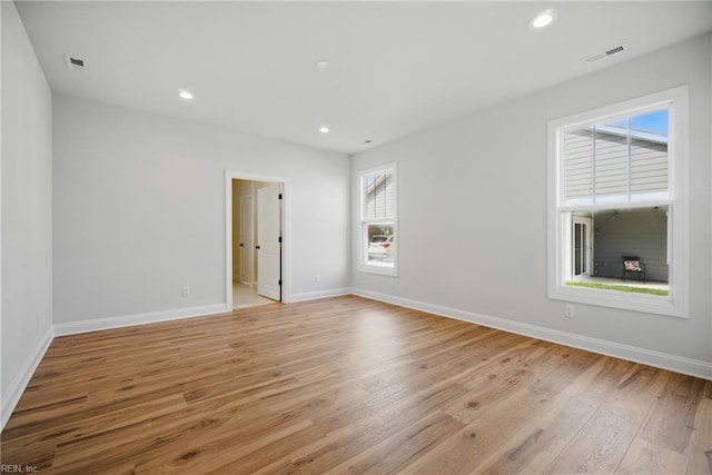 225 Ayrshire Loop, Smithfield, VA 23430 - unfurnished room with baseboards, light wood-type flooring, and recessed lighting
