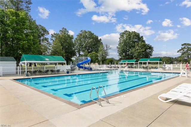 225 Ayrshire Loop, Smithfield, VA 23430 - community pool with a patio and a water slide