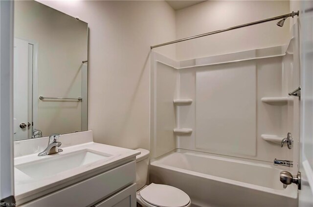 108 Brassy St, Suffolk, VA 23434 - bathroom with toilet, vanity, and bathtub / shower combination