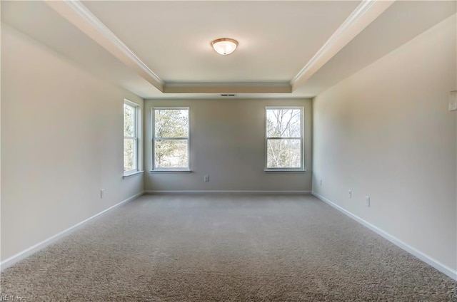 108 Brassy St, Suffolk, VA 23434 - carpeted spare room featuring a raised ceiling, baseboards, and crown molding