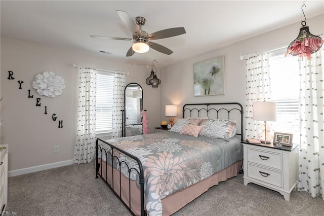 137 Preserve Way, Suffolk, VA 23434 - bedroom with light carpet, ceiling fan, and baseboards