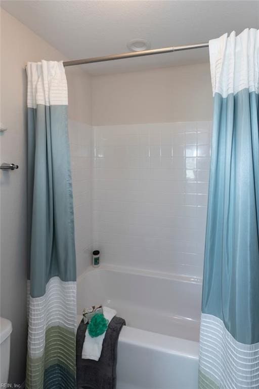 137 Preserve Way, Suffolk, VA 23434 - full bathroom featuring shower / bath combo with shower curtain and toilet