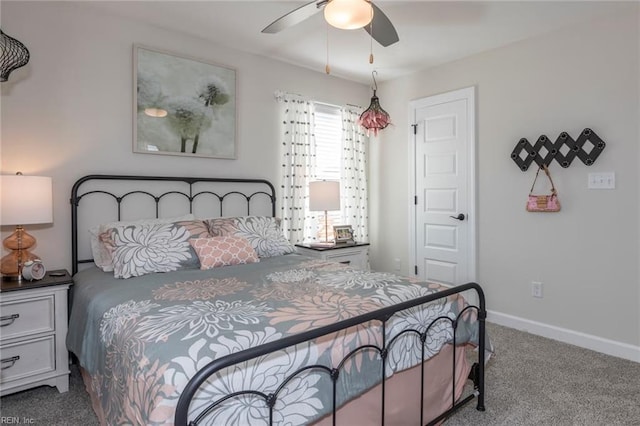 137 Preserve Way, Suffolk, VA 23434 - bedroom with carpet floors, baseboards, and ceiling fan