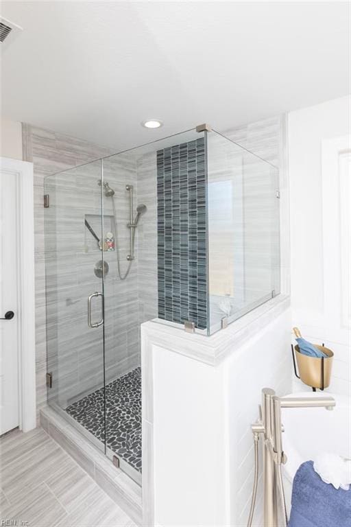 137 Preserve Way, Suffolk, VA 23434 - bathroom with a stall shower and recessed lighting