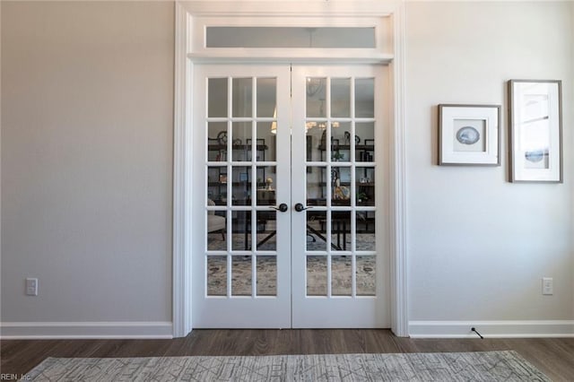 137 Preserve Way, Suffolk, VA 23434 - detailed view of french doors, wood finished floors, and baseboards