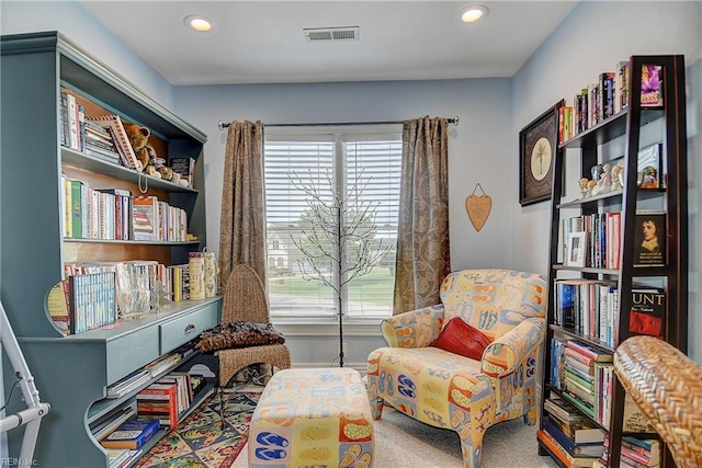 401 Muirfield, Smithfield, VA 23430 - living area featuring healthy amount of natural light, recessed lighting, and carpet flooring