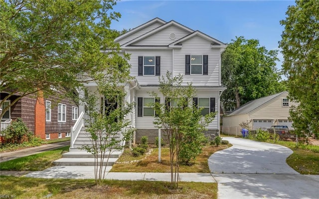 1608 Holland Ave, Norfolk, VA 23509 - view of front of property with an outbuilding