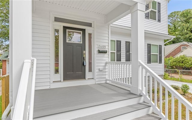 1608 Holland Ave, Norfolk, VA 23509 - view of exterior entry with a porch