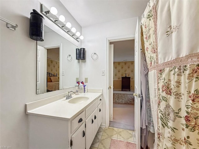 105 Stavenger Ct, Williamsburg, VA 23188 - ensuite bathroom with vanity and tile patterned floors