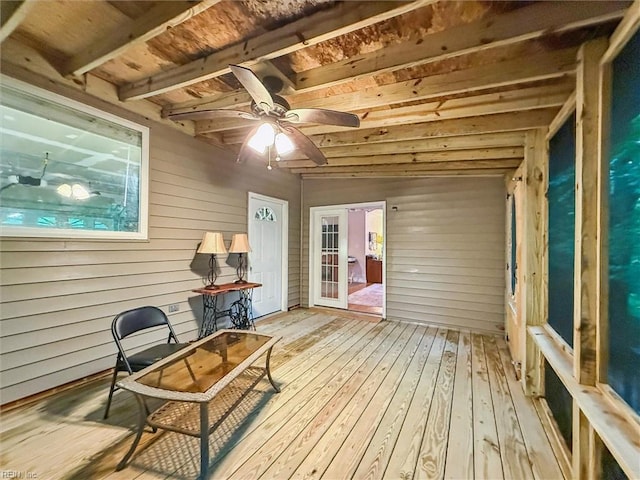 105 Stavenger Ct, Williamsburg, VA 23188 - sunroom featuring ceiling fan