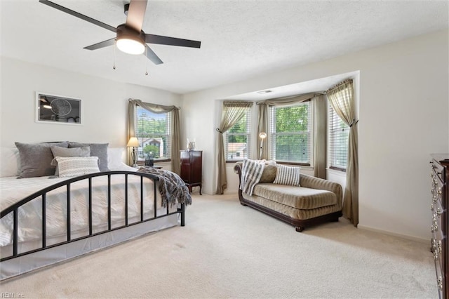 108 Silver Fox Trce, Yorktown, VA 23693 - carpeted bedroom with multiple windows and ceiling fan