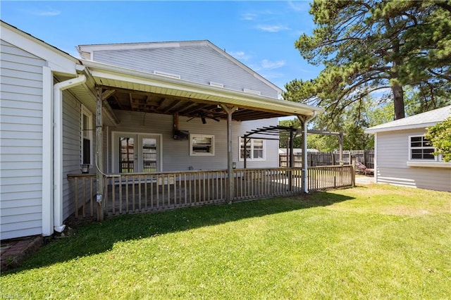 4456 Hudgins Dr, Virginia Beach, VA 23455 - back of house with french doors