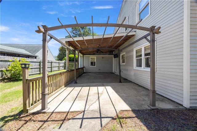 4456 Hudgins Dr, Virginia Beach, VA 23455 - view of patio / terrace featuring ceiling fan