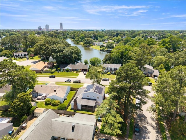 4456 Hudgins Dr, Virginia Beach, VA 23455 - aerial perspective of suburban area with a nearby body of water