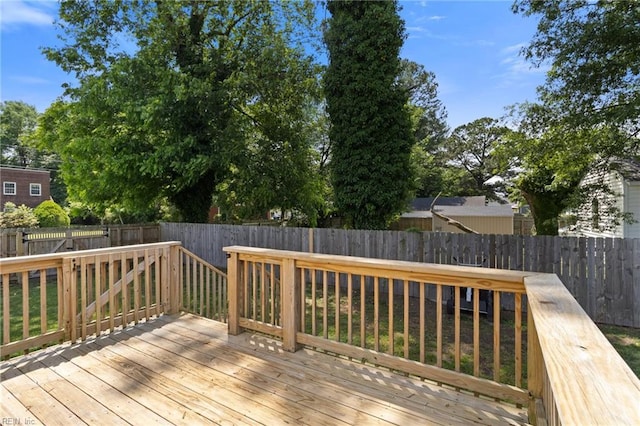 82 Beacon Rd, Portsmouth, VA 23702 - deck featuring a fenced backyard