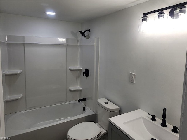 1 Maume Cir, Hampton, VA 23666 - full bath with toilet, shower / bathtub combination, vanity, and recessed lighting
