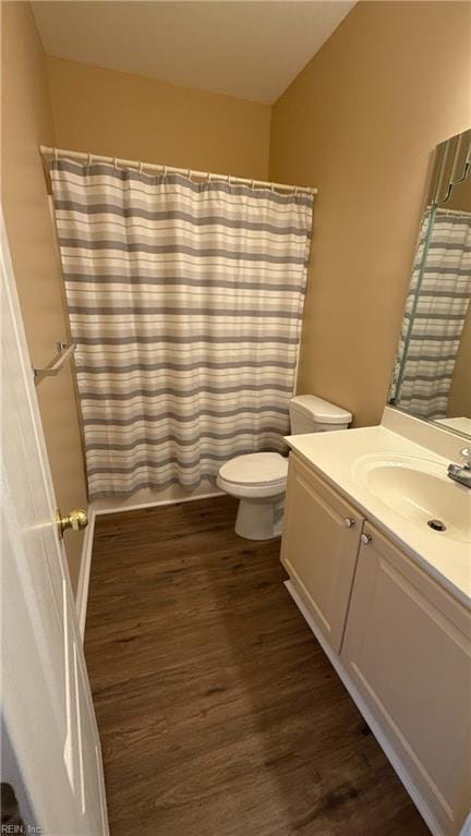 2019 River Pearl Way, Chesapeake, VA 23321 - full bath featuring vanity, toilet, wood finished floors, and curtained shower