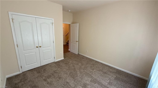 2019 River Pearl Way, Chesapeake, VA 23321 - unfurnished bedroom with carpet flooring, a closet, and baseboards